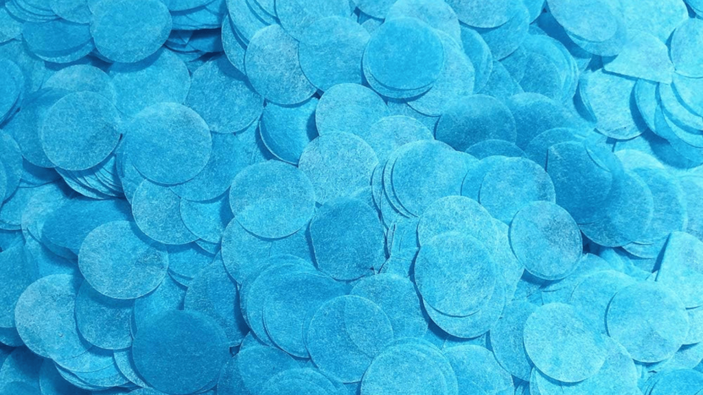 Blue Confetti Paper