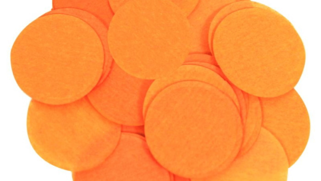 Orange Confetti Paper