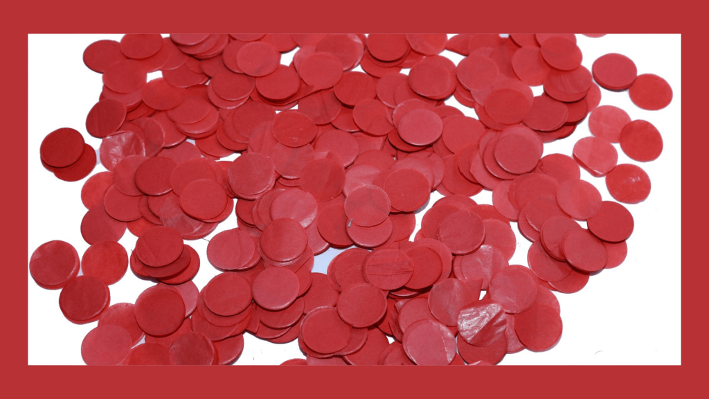 Red Confetti Paper