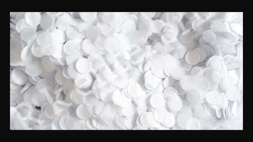white confetti paper